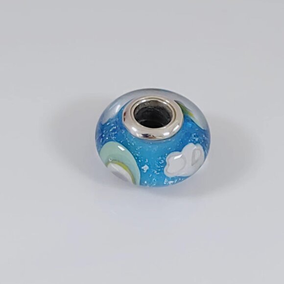 Pandora Iridescent Rainbow Murano Glass Bead Charm S925 ALE - Picture 4 of 4